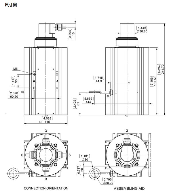 拉繩位移傳感器尺寸 拉繩位移傳感器尺寸