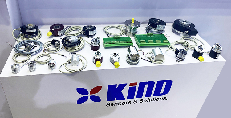 編碼器展區一角,從最小的22mm 到165mm外徑可選 編碼器展區一角,從最小的22mm 到165mm外徑可選