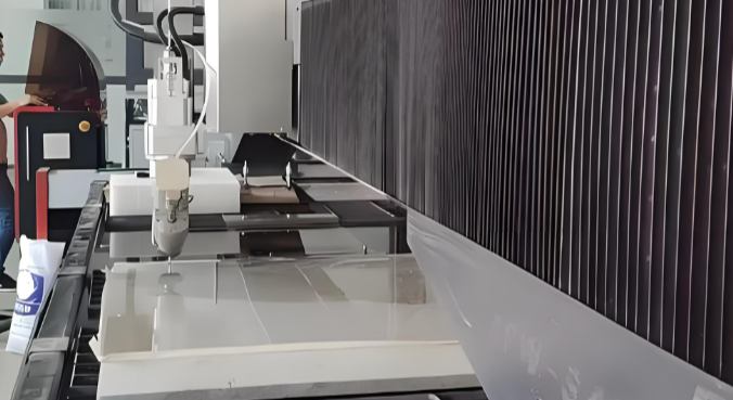 雷恩磁柵尺在切割機應用圖